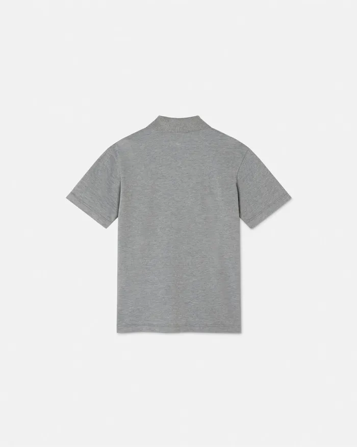 Versace Medusa Polo Shirt Gray Kids Tshirts and Polos