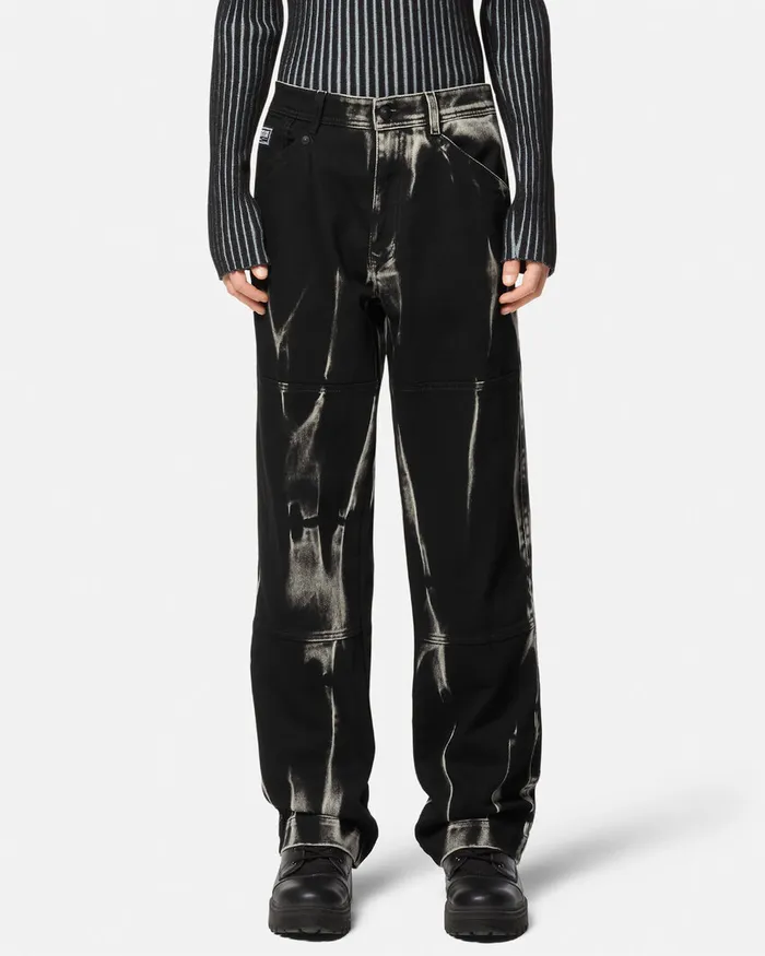 Versace RelaxedFit Jeans Black Men Jeans Couture