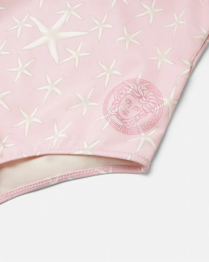 Versace Stella Marina Swimsuit White Kids Underwear and Beachwear