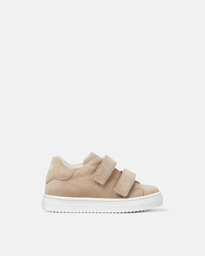 Versace Suede Sneakers Beige Kids Shoes