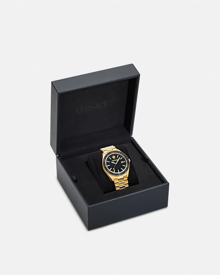 Versace VDome Watch Blackgold Men Watches