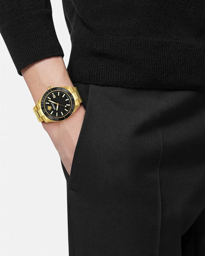 Versace VDome Watch Blackgold Men Watches