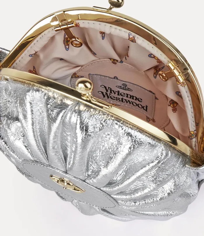 Vivienne Westwood Crossbody Bags Women Rosie Circle Frame Crossbody Bag Silver