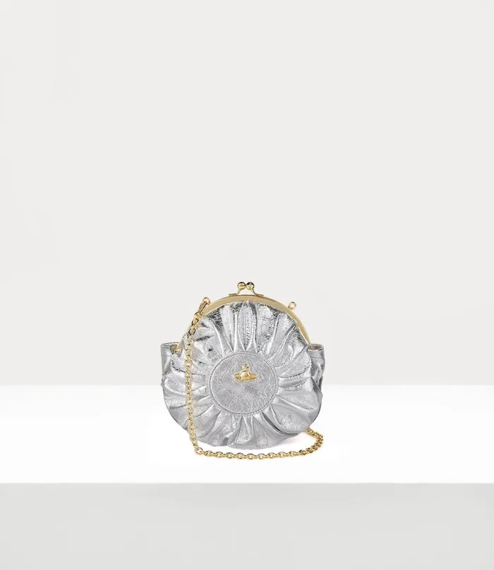 Vivienne Westwood Crossbody Bags Women Rosie Circle Frame Crossbody Bag Silver