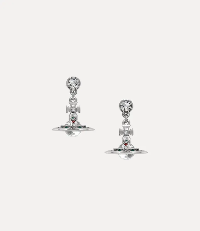 Vivienne Westwood Earrings Women New Petite Orb Earrings Platinum