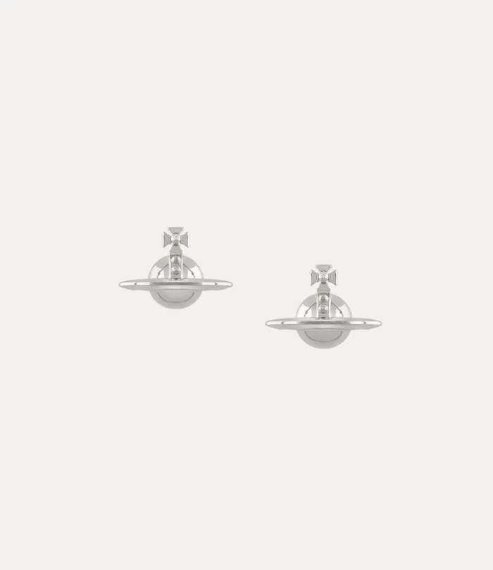 Vivienne Westwood Earrings Women Solid Orb Earrings Platinum