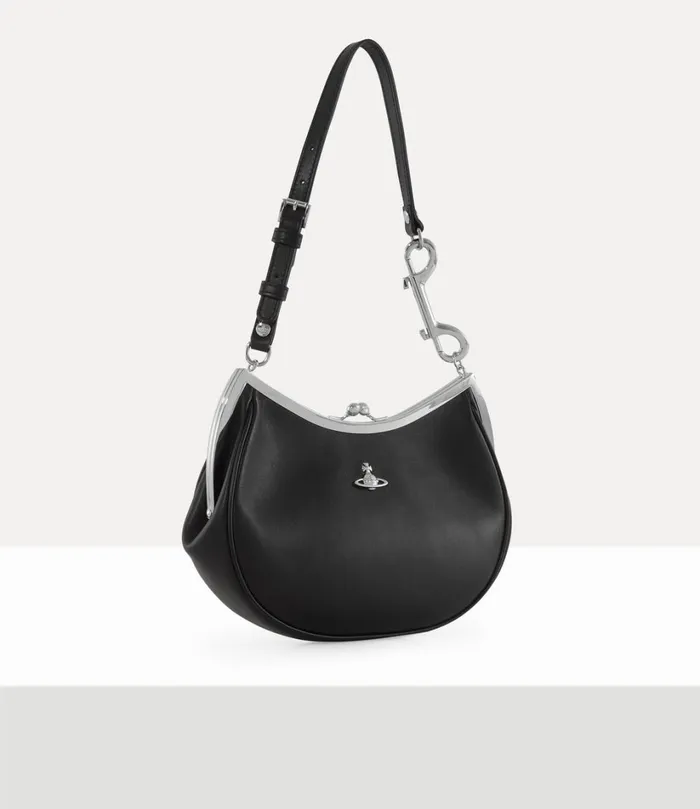 Vivienne Westwood Handbags Women Charm Frame Purse Black