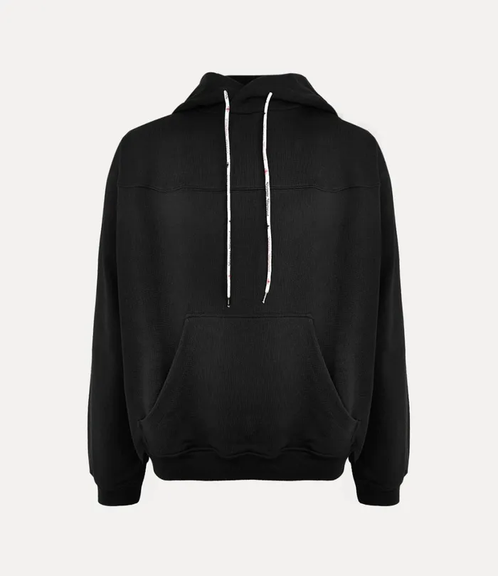 Vivienne Westwood Knitwear And Sweatshirts Men Stencil Orb Fresh Hoodie Black