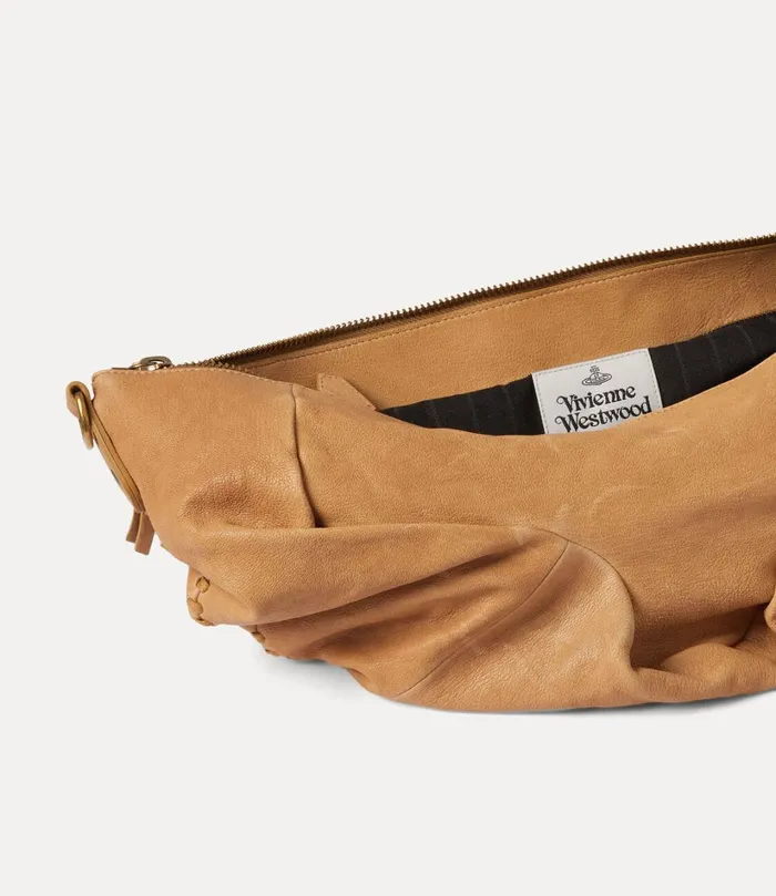 Vivienne Westwood Tote Bags MenWomen Medium Agnes Shoulder Bag Camel