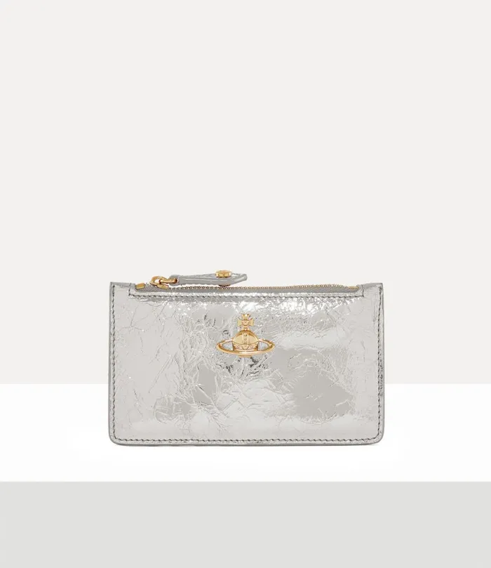 Vivienne Westwood Wallets MenWomen Slim Long Card Holder Silver