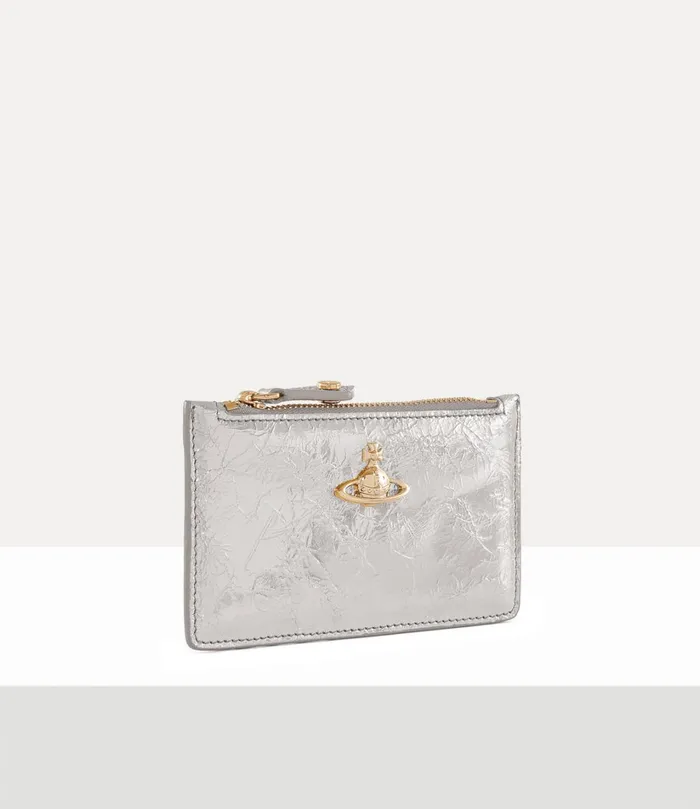 Vivienne Westwood Wallets MenWomen Slim Long Card Holder Silver