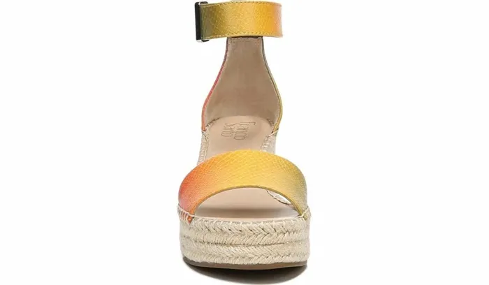 Wedges Women Franco Sarto Franco Clemens Espadrille Wedge Sandal Multi Snake Print Faux Leather