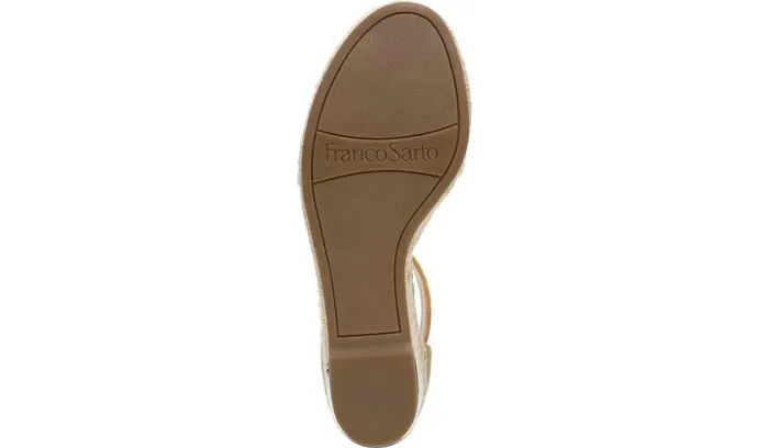 Wedges Women Franco Sarto Franco Clemens Espadrille Wedge Sandal Multi Snake Print Faux Leather