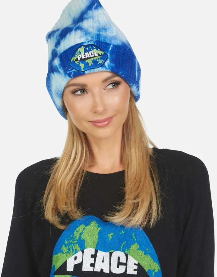 Women039s Blix World Peace Lips Blue Clouds Lauren Moshi Sweaters and Knits