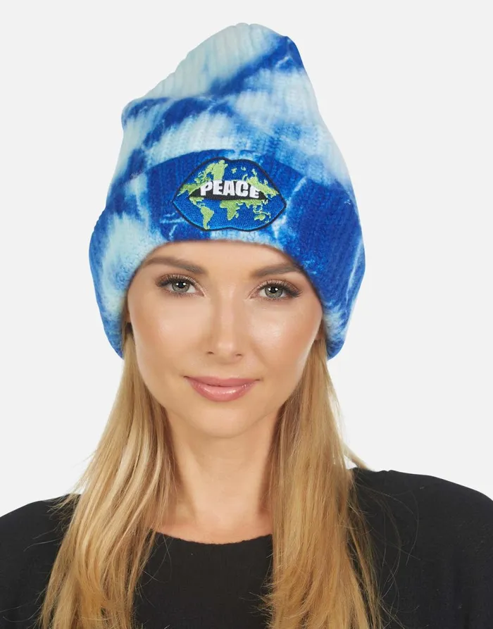 Women039s Blix World Peace Lips Blue Clouds Lauren Moshi Sweaters and Knits