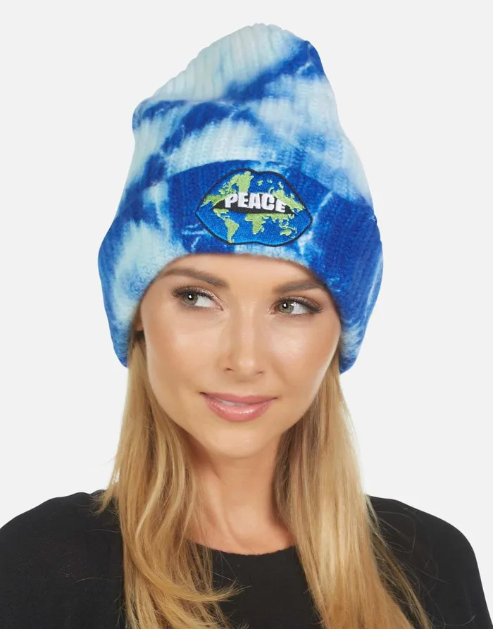 Women039s Blix World Peace Lips Blue Clouds Lauren Moshi Sweaters and Knits