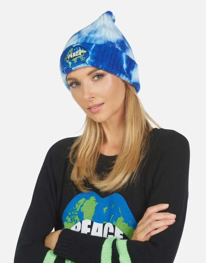 Women039s Blix World Peace Lips Blue Clouds Lauren Moshi Sweaters and Knits