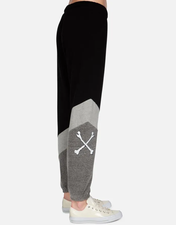 Women039s Charlene Inner Peace Sign Black Lauren Moshi Long Sweatpants