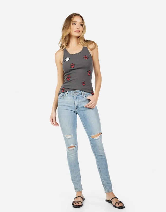 Women039s Esmerelda Popeye U0026 Olive Oyl Vintage Black Lauren Moshi Tanks