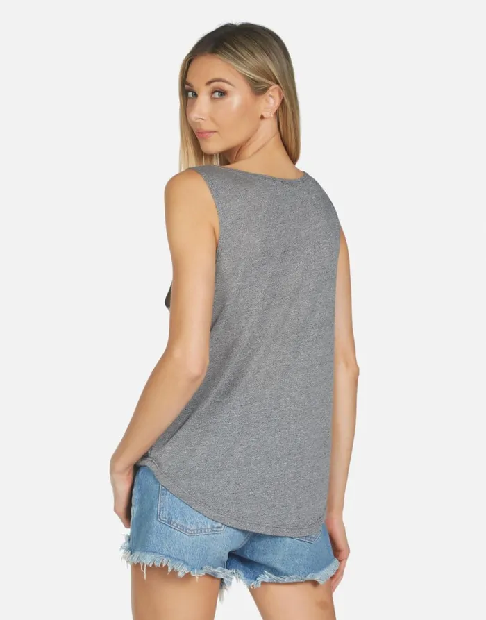 Women039s Parson Foil Electric Star Eye Heather Grey Lauren Moshi Tanks