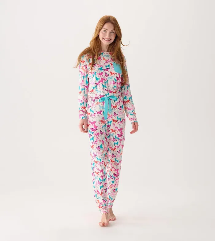 Women039s Photo Horses Bamboo Pajama Set Hatley