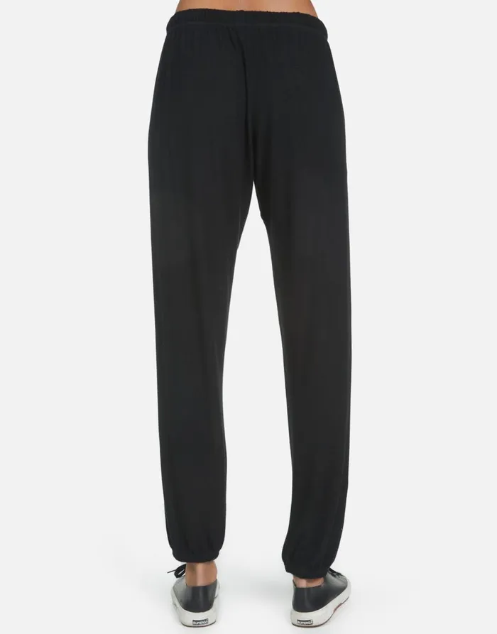 Women039s Tanzy Wine Is My Water Black Lauren Moshi Long Sweatpants