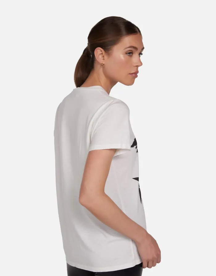 Women039s Wolf Scribble Eye Elements Milk Lauren Moshi Short Sleeve