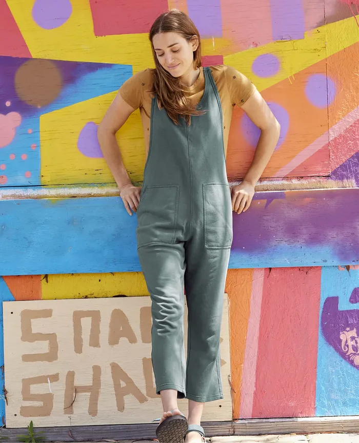 Women8217s Daybreaker Hemp Jumpsuit Silver Pine Pants ToadandCo