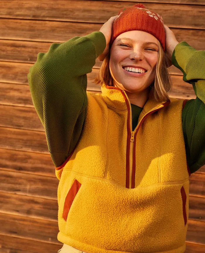 Women8217s Women8217s Campo Fleece Vest Acorn Tops and TShirts ToadandCo