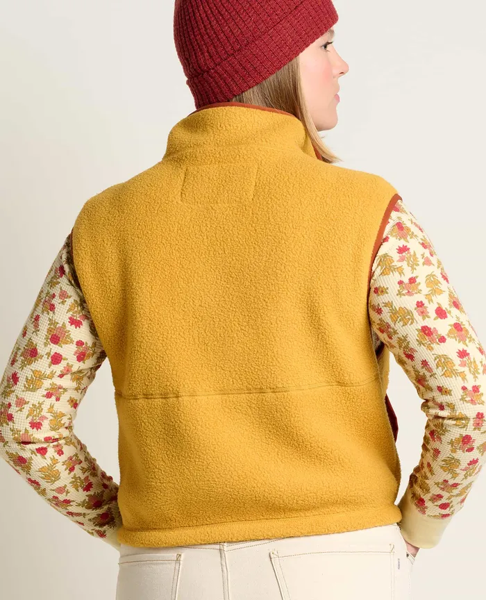 Women8217s Women8217s Campo Fleece Vest Acorn Tops and TShirts ToadandCo