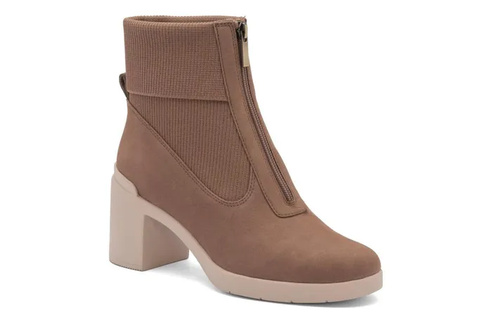Women ABEO Footwear Boots Metropolis Zip Beige
