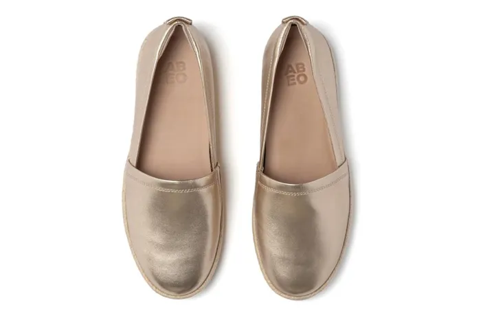 Women ABEO Footwear Casual Shoes Isle Slip On Light Gold