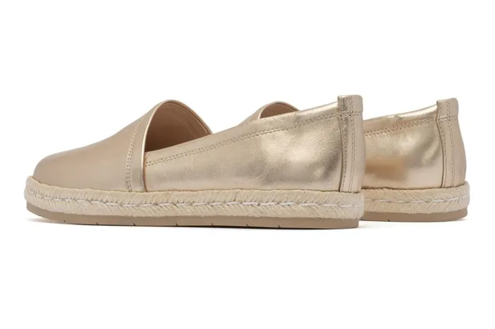 Women ABEO Footwear Casual Shoes Isle Slip On Light Gold