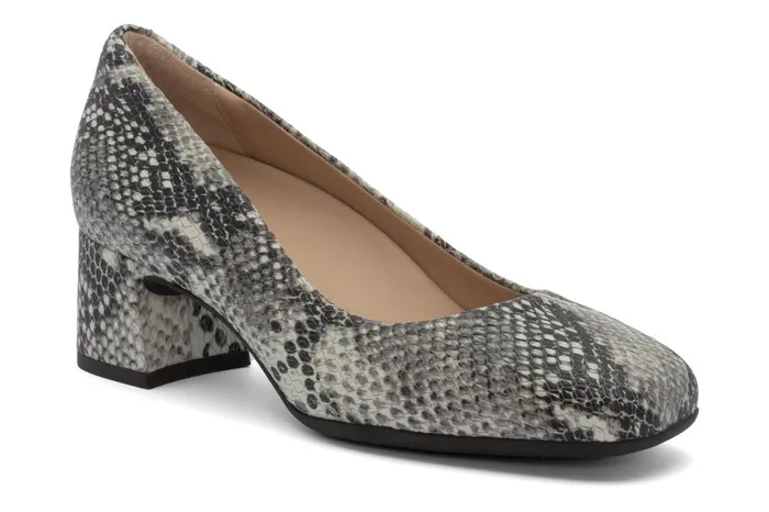 Women ABEO Footwear Dress Avenue Pump White Snake