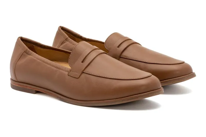 Women ABEO Footwear Dress Strada Loafer Tan Nappa Women ABEO Footwear Dress Strada Loafer Tan Nappa