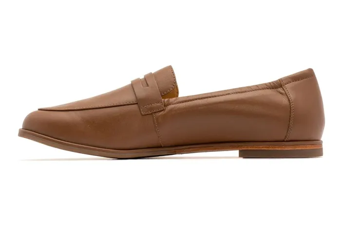 Women ABEO Footwear Dress Strada Loafer Tan Nappa Women ABEO Footwear Dress Strada Loafer Tan Nappa