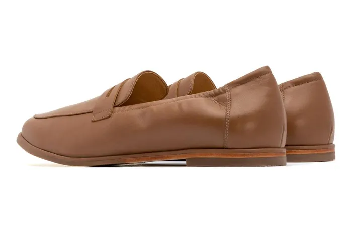 Women ABEO Footwear Dress Strada Loafer Tan Nappa Women ABEO Footwear Dress Strada Loafer Tan Nappa