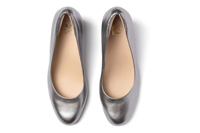 Women ABEO Footwear Dress Tempo Pump Silver Metallic Leather Women ABEO Footwear Dress Tempo Pump Silver Metallic Leather