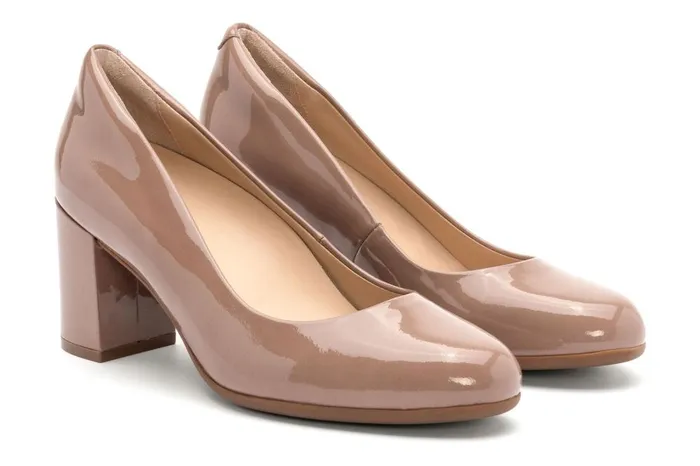 Women ABEO Footwear Dress Tempo Pump Tan Patent Women ABEO Footwear Dress Tempo Pump Tan Patent