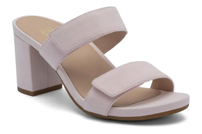 Women ABEO Footwear Dress Tempo Slide Pink Suede