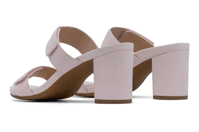 Women ABEO Footwear Dress Tempo Slide Pink Suede Women ABEO Footwear Dress Tempo Slide Pink Suede
