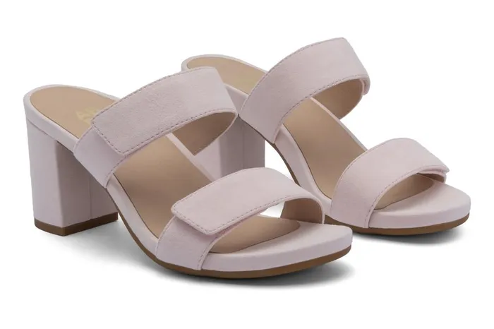 Women ABEO Footwear Dress Tempo Slide Pink Suede Women ABEO Footwear Dress Tempo Slide Pink Suede