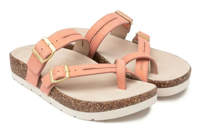 Women ABEO Footwear Sandals Lanai Thong Sandal Coral Canyon Sunset