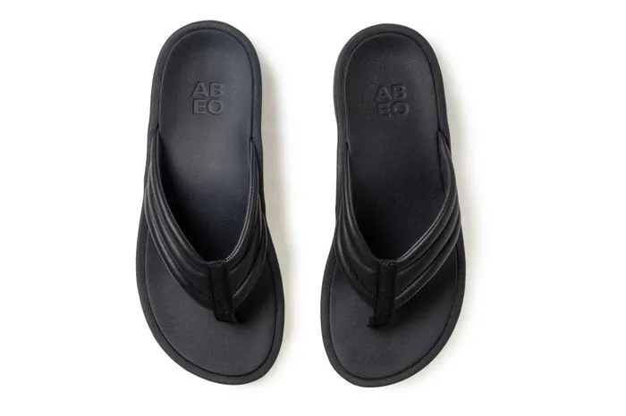Women ABEO Footwear Sandals Paseo Thong Sandal Black