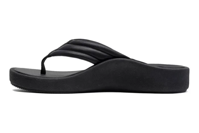 Women ABEO Footwear Sandals Paseo Thong Sandal Black