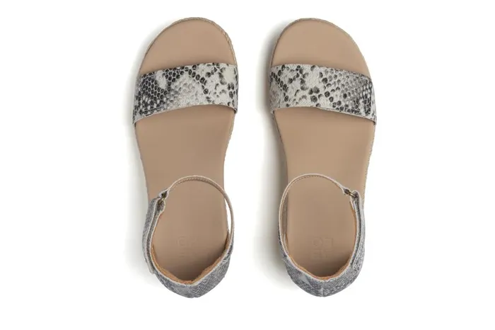Women ABEO Footwear Sandals Riviera Ankle Sandal Snake Print Leather Women ABEO Footwear Sandals Riviera Ankle Sandal Snake Print Leather