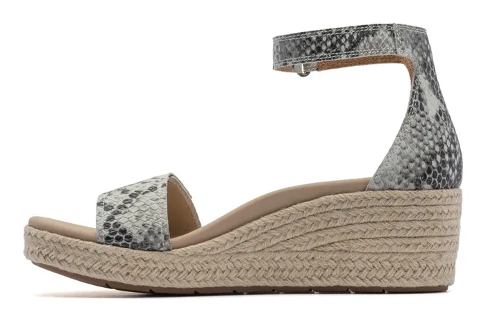 Women ABEO Footwear Sandals Riviera Ankle Sandal Snake Print Leather Women ABEO Footwear Sandals Riviera Ankle Sandal Snake Print Leather