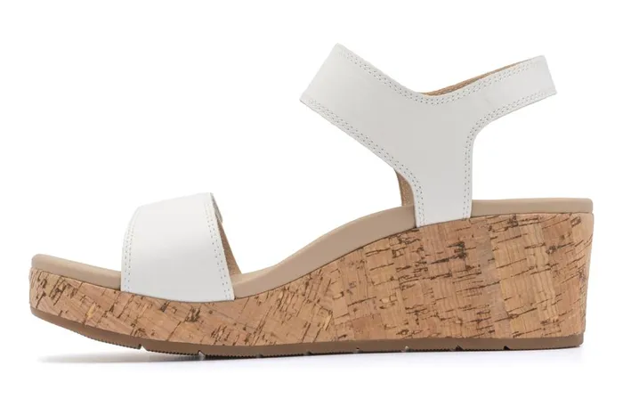 Women ABEO Footwear Sandals Riviera Strap Sandal White
