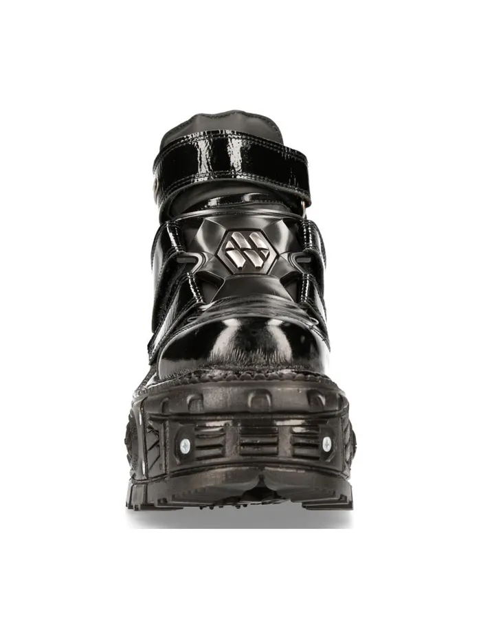 Women Ankle Boot Black Imperfect MTank008R7 New Rock Platform Women Ankle Boot Black Imperfect MTank008R7 New Rock Platform