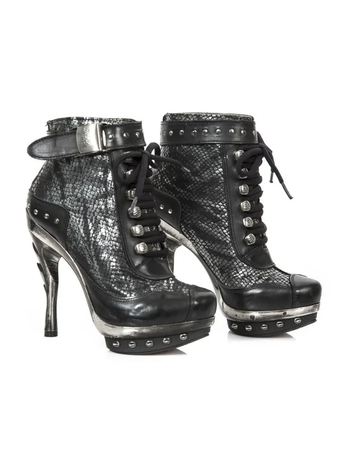 Women Ankle Boot Punk MPunk028C1 New Rock High Heels